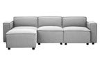 Grey Fabric Armless Modular Sofas | Toulouse