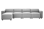 Grey Fabric Armless Modular Sofas | Toulouse
