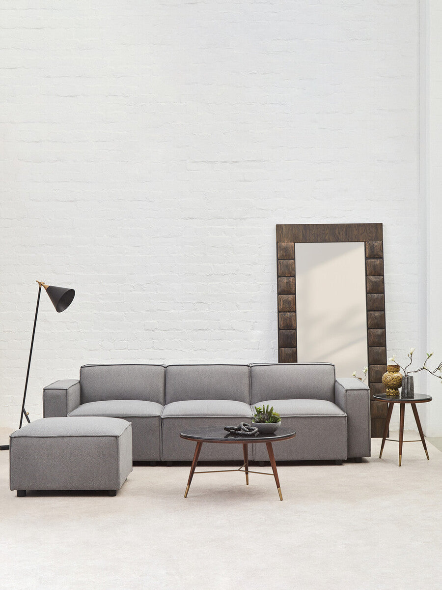 Grey Fabric Armless Modular Sofas | Toulouse