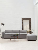 Grey Fabric Armless Modular Sofas | Toulouse