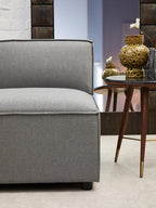 Grey Fabric Armless Modular Sofas | Toulouse