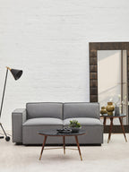 Grey Fabric Armless Modular Sofas | Toulouse
