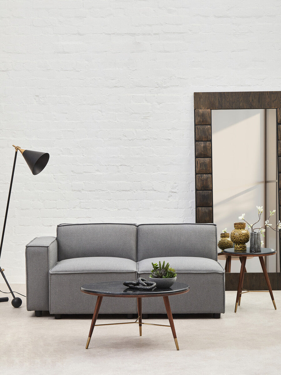 Grey Fabric Armless Modular Sofas | Toulouse