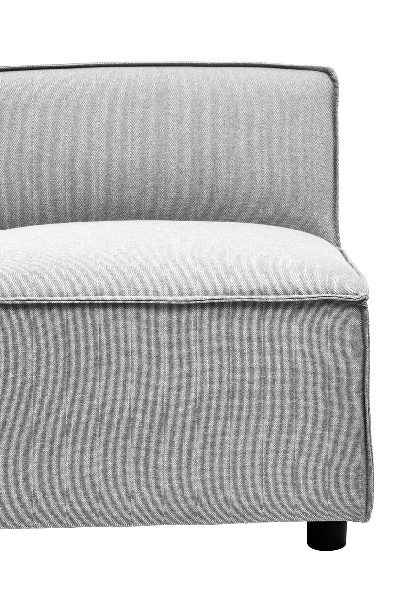 Grey Fabric Armless Modular Sofas | Toulouse