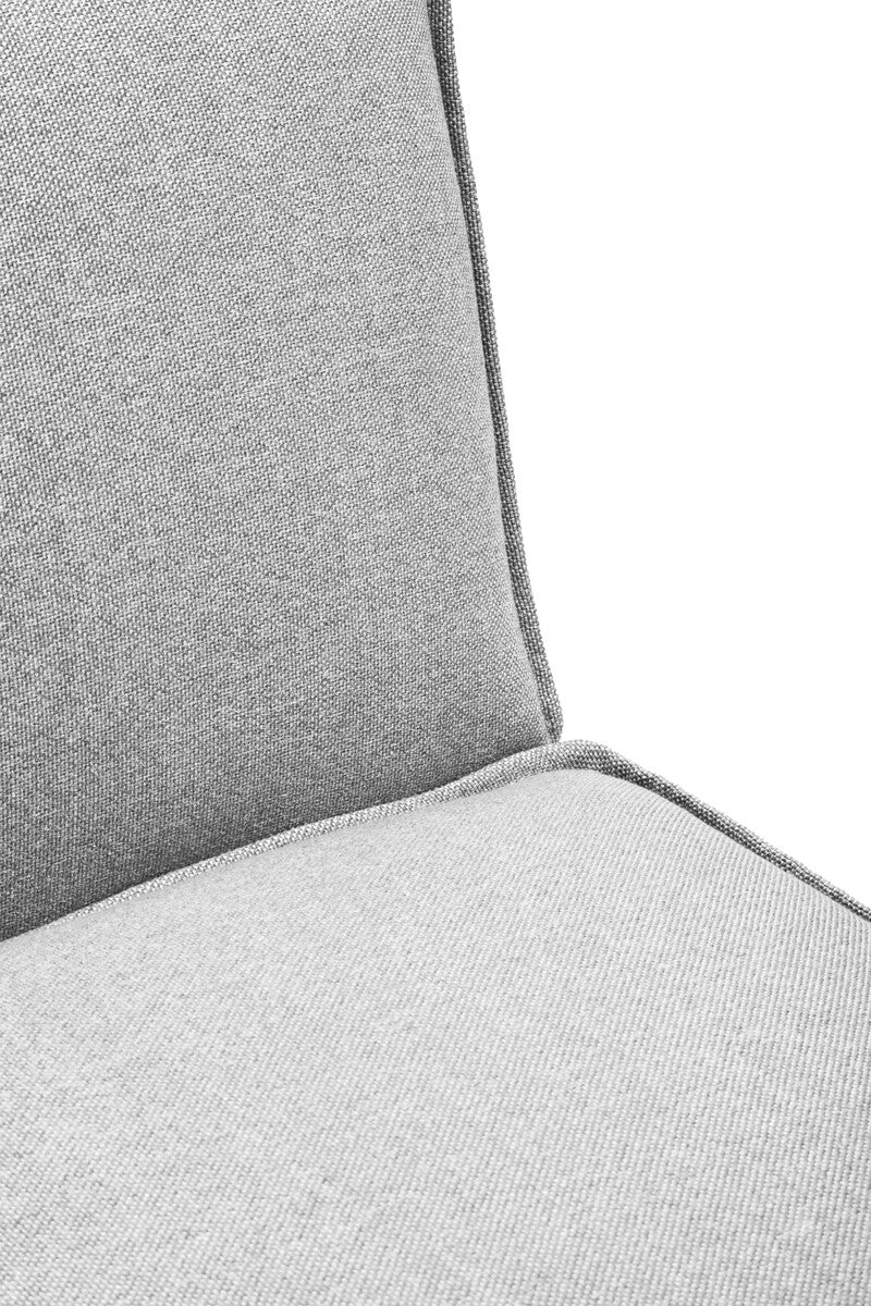 Grey Fabric Armless Modular Sofas | Toulouse