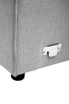 Grey Fabric Armless Modular Sofas | Toulouse
