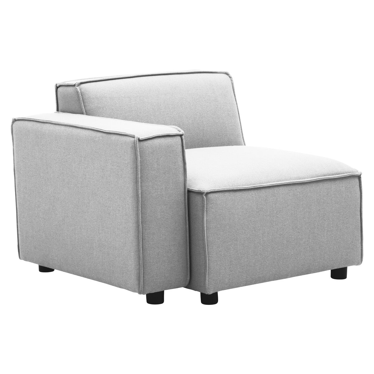 Grey Fabric Left Arm Modular Sofas, Toulouse