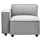 Grey Fabric Left Arm Modular Sofas, Toulouse
