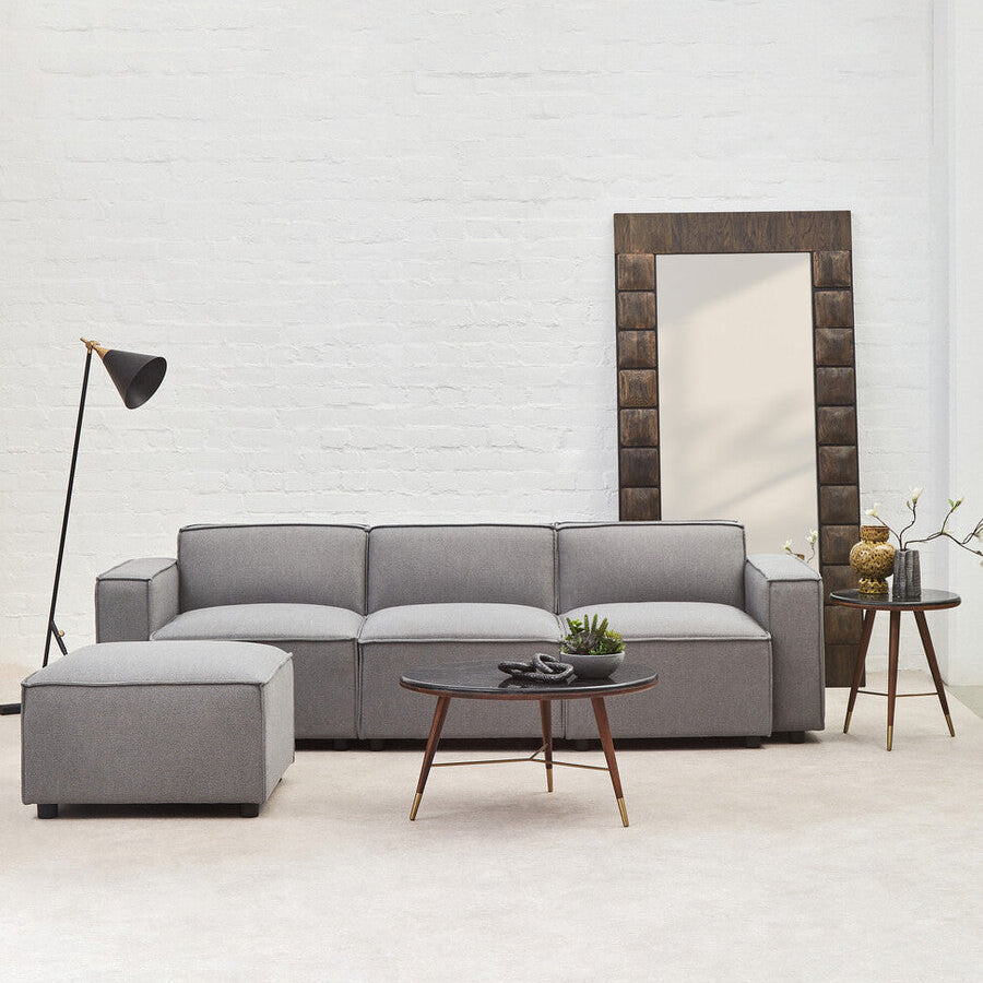 Grey Fabric Left Arm Modular Sofas, Toulouse
