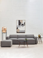 Grey Fabric Left Arm Modular Sofas, Toulouse