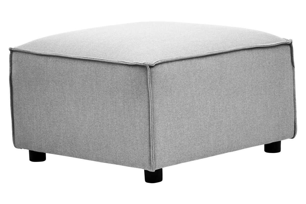 Grey Fabric Modular Ottoman | Toulouse
