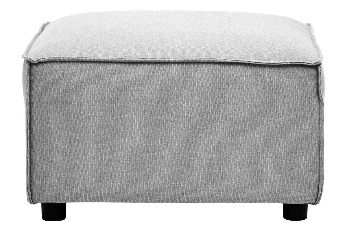 Grey Fabric Modular Ottoman | Toulouse