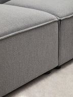 Grey Fabric Modular Ottoman | Toulouse