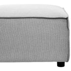 Grey Fabric Modular Ottoman | Toulouse