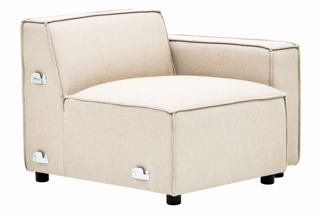 Cream Fabric Right Arm Modular Sofas | Toulouse