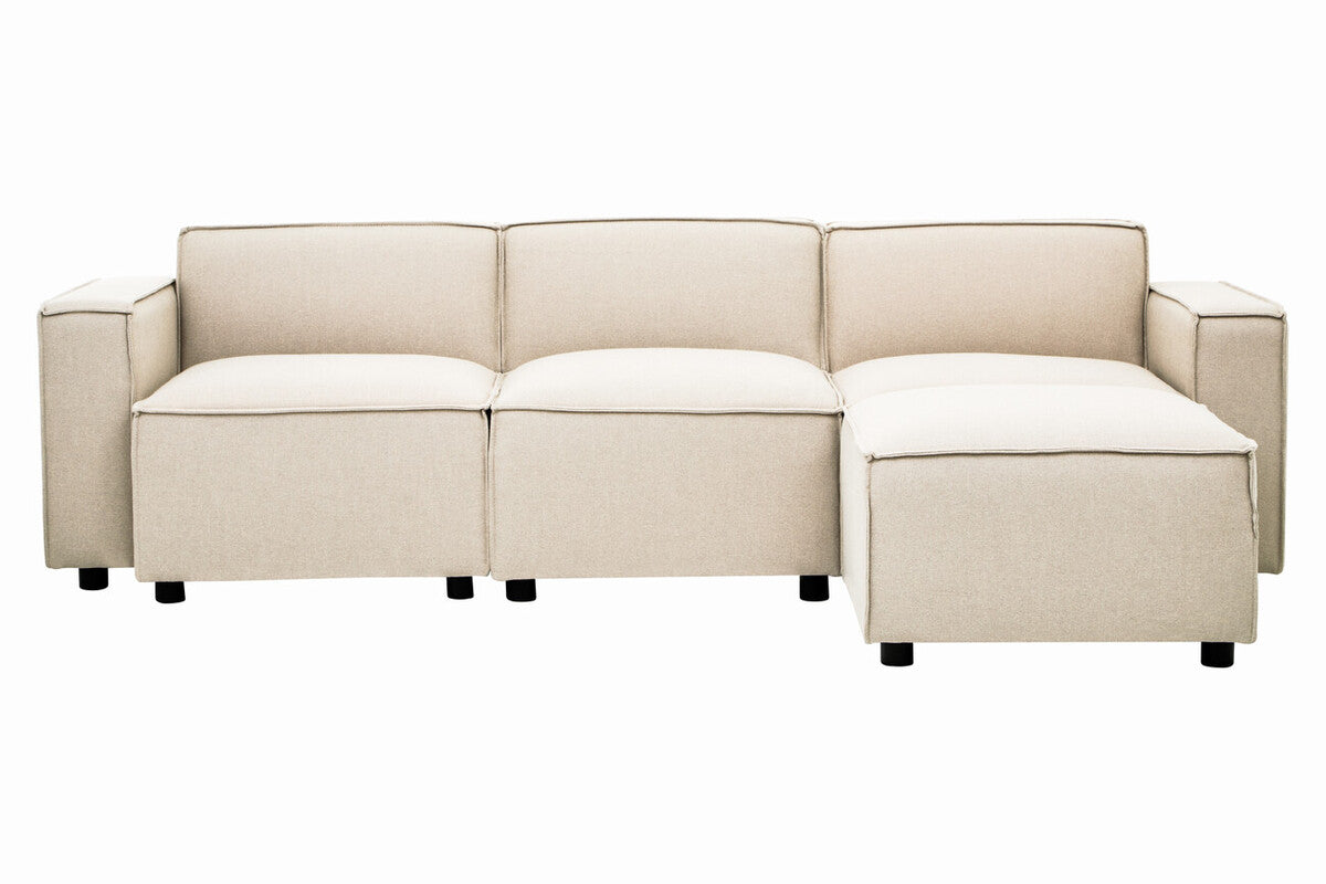 Cream Fabric Right Arm Modular Sofas | Toulouse