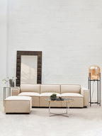 Cream Fabric Right Arm Modular Sofas | Toulouse