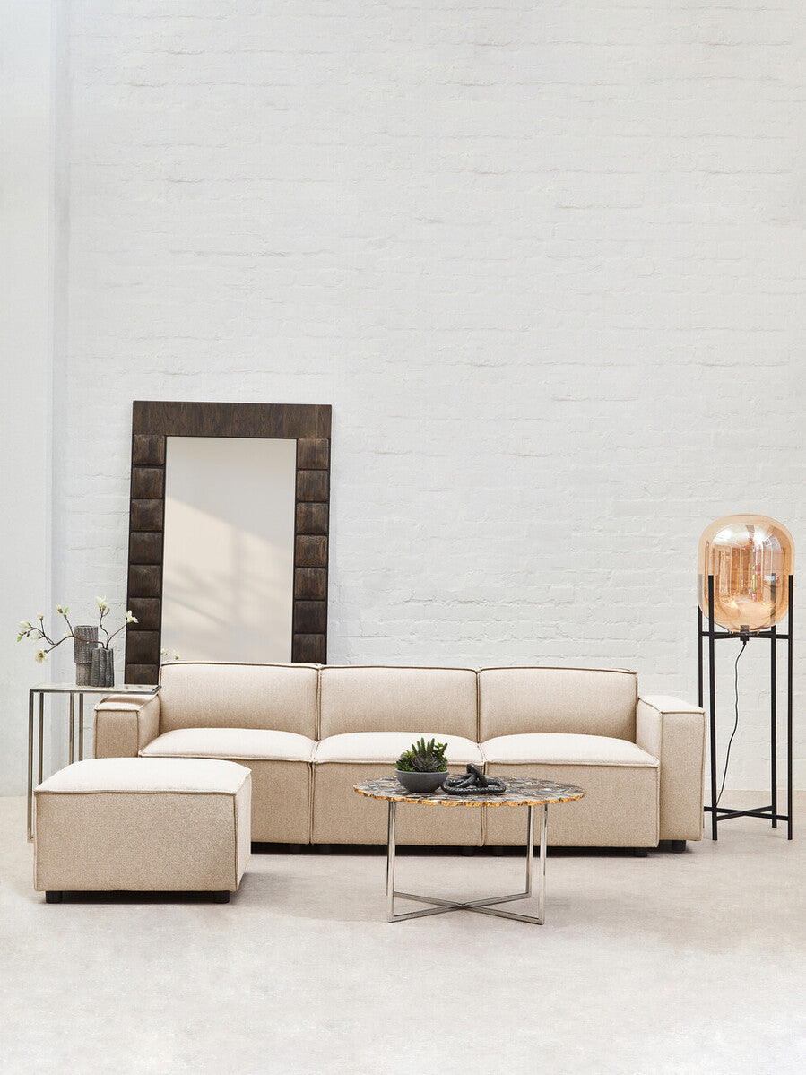 Cream Fabric Right Arm Modular Sofas | Toulouse