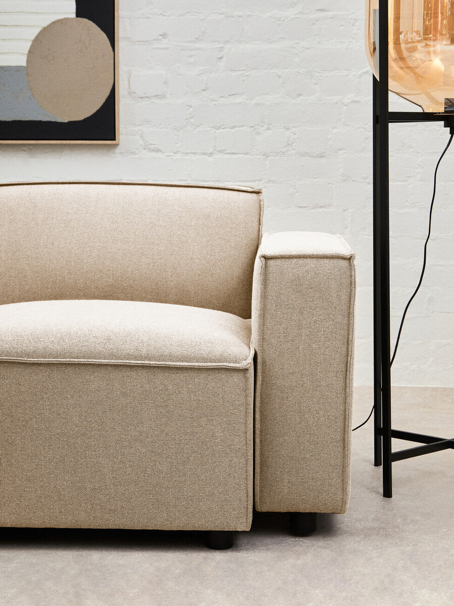 Cream Fabric Right Arm Modular Sofas | Toulouse