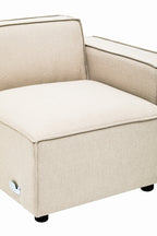 Cream Fabric Right Arm Modular Sofas | Toulouse
