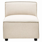 Cream Fabric Armless Modular Sofas | Toulouse