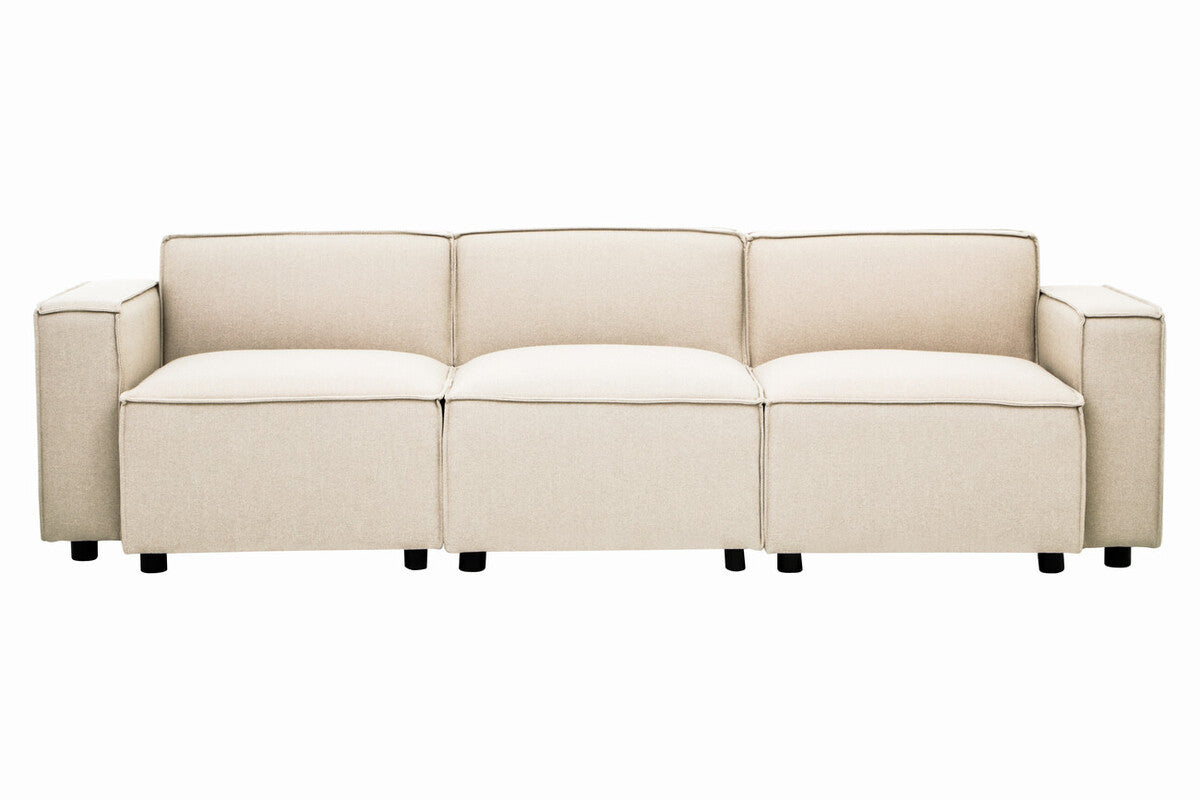 Cream Fabric Armless Modular Sofas | Toulouse