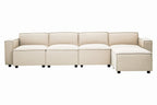 Cream Fabric Armless Modular Sofas | Toulouse