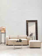 Cream Fabric Armless Modular Sofas | Toulouse