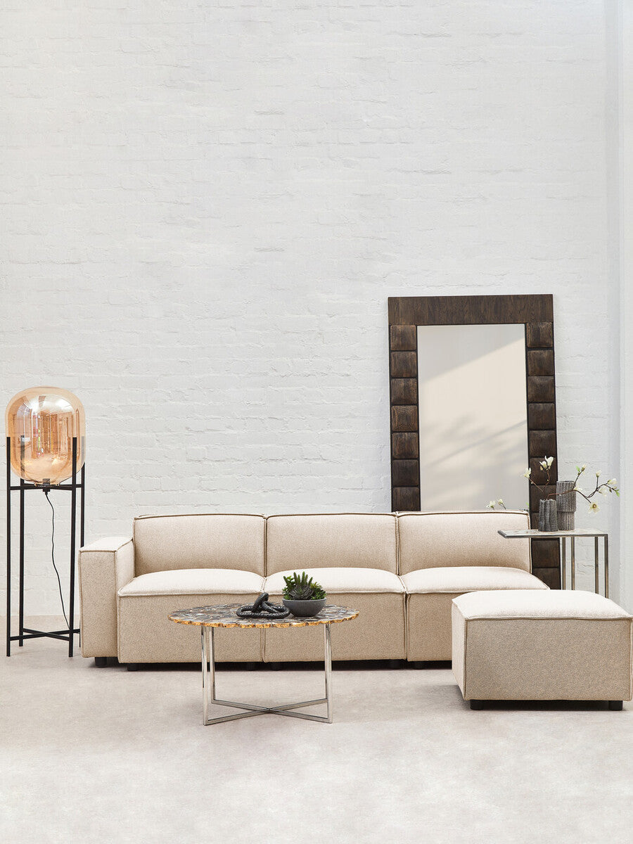 Cream Fabric Armless Modular Sofas | Toulouse