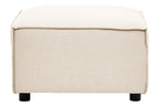 Cream Fabric Modular Ottoman | Toulouse