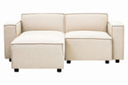 Cream Fabric Modular Ottoman | Toulouse