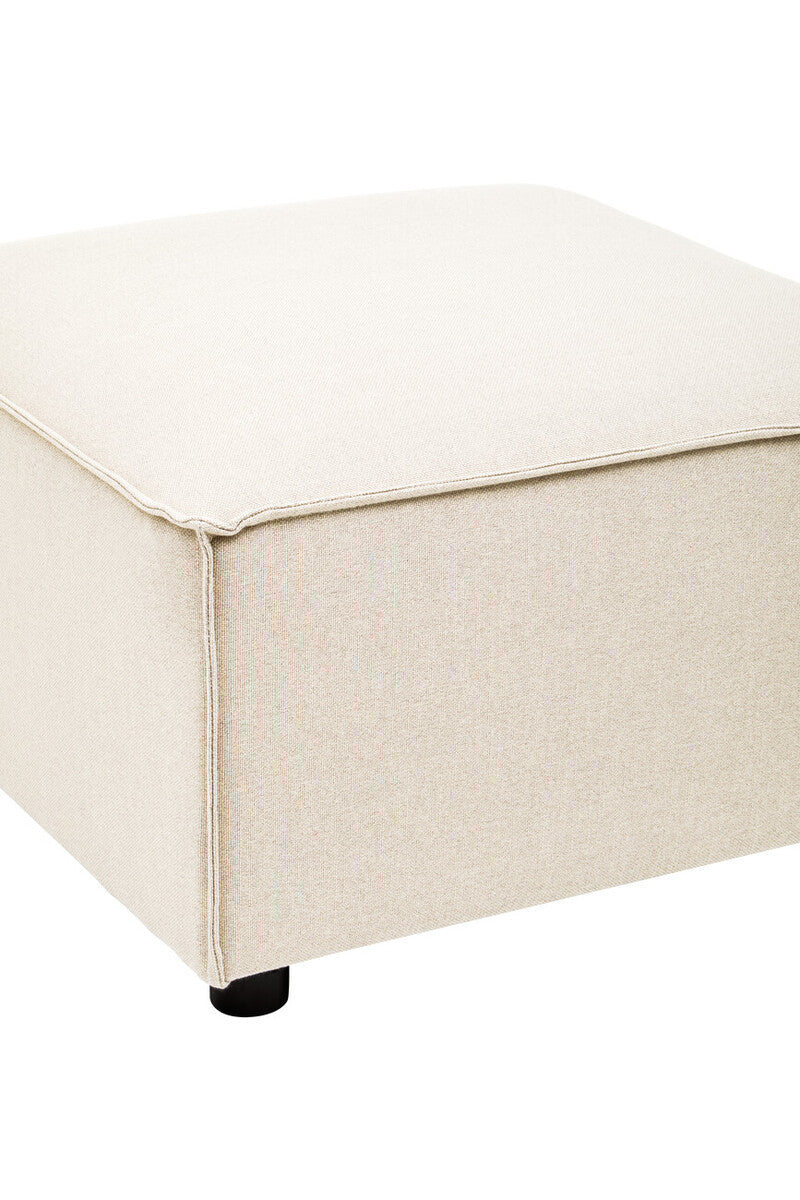 Cream Fabric Modular Ottoman | Toulouse