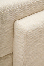 3 Seater Cream Linen Sofa | Ozzano