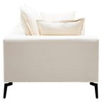 3 Seater Textured Fabric Cream Sofa | Avignon