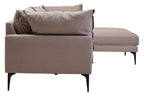 3 Seater Grey Right Chaise Sofa | Comfee