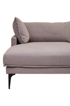 3 Seater Grey Left Chaise Sofa | Comfee