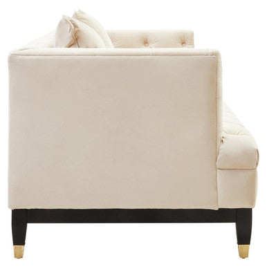 2 Seater Ivory Fabric Sofa, Sefira