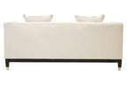 2 Seater Ivory Fabric Sofa, Sefira