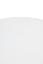 Whitewash Mango Wood Round Coffee Table with Cut-Out Pedestal Base, Walsa