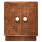 Sangar Two Door Mango Wood Carved Cabinet