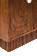 Sangar Two Door Mango Wood Carved Cabinet