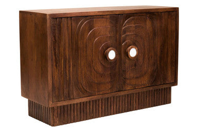 Two Door Mango Wood Carved Sideboard | Sangar