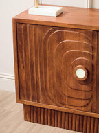 Two Door Mango Wood Carved Sideboard | Sangar