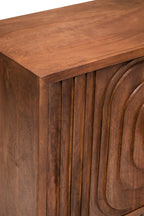 Two Door Mango Wood Carved Sideboard | Sangar