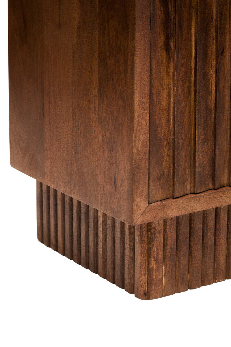 Two Door Mango Wood Carved Sideboard | Sangar