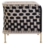 Black and White Jute Chair | Satna