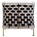 Black and White Jute Chair | Satna
