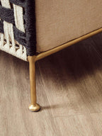 Black and White Jute Chair | Satna
