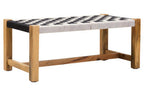 Black and White Jute Bench | Satna