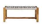 Black and White Jute Bench | Satna